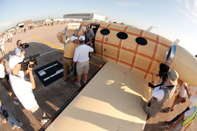 CSOA — - Cessna Special Olympics Airlift 2010 - http://flightaware.com/airlift/ - Airlift and Athletes arriving in Lincoln, Nebrasks on July 17, 2010.  Photos Courtesy Cessna Aircraft Company