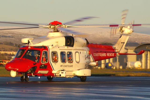 AgustaWestland AW189 (G-MCGT) - Rescue 199 taxying out for departure