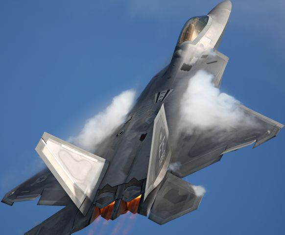 Lockheed F-22 Raptor (N03050) - USAF Raptor displays at Oshkosh 2008.