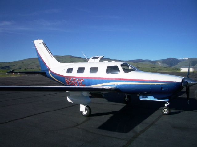 Piper Malibu Mirage (N561C) - 561C in Lander, WY.