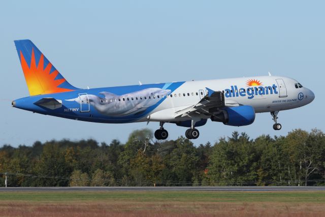 Airbus A320 (N271NV) - 'Winter the Dolphin' arriving from Orlando