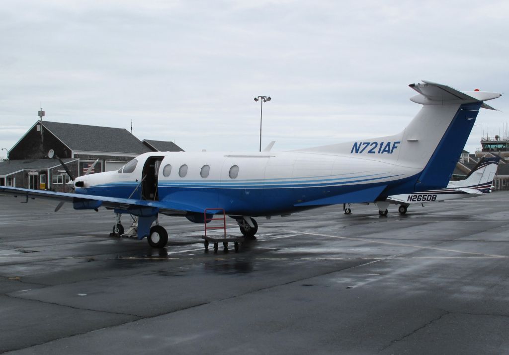 Pilatus PC-12 (N721AF) - A PC12 stands tall on the ramp!