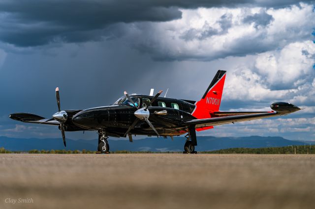 Piper Cheyenne (N70GW) - Durango Co as a storm was coming through. Photo by Clay Smith