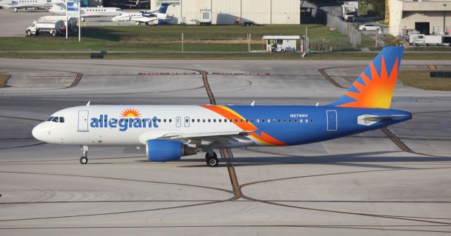 Airbus A320 (N274NV) - Moving on to the runway on the afternoon of the 29th of December, 2018.