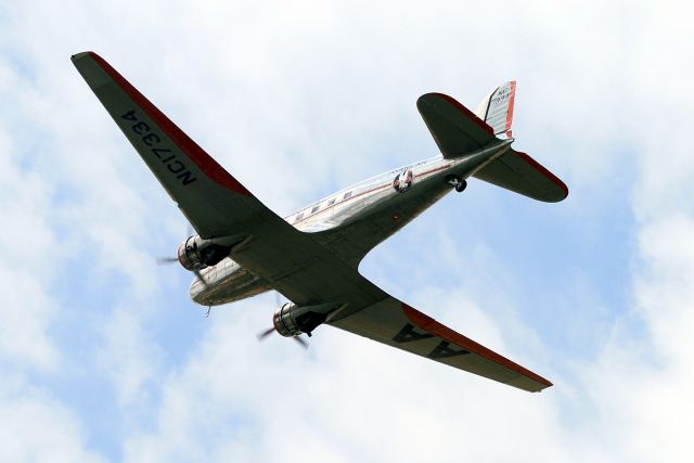 Douglas DC-3 (N17334) - Flagship Detroit Foundation DC3 American Airlines built in 1937 over flying Lebanon, TN