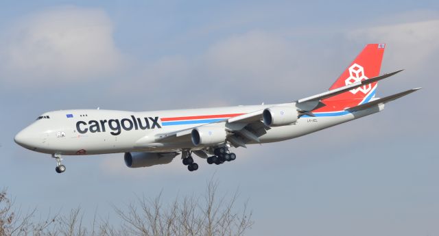 BOEING 747-8 (LX-VCL) - First Arrival