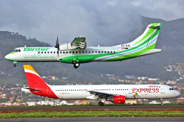 Aerospatiale ATR-72-600 (EC-NJK) - My trip to Tenerife.br /Spotting along the Los Rodeos track.Camino El Matadero.