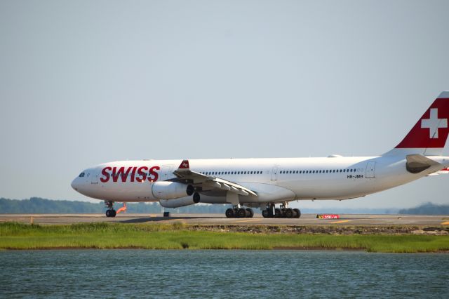 Airbus A340-300 (HB-JMH) - Sub from the usual A333 on the early ZRH flight. (7/5/19)