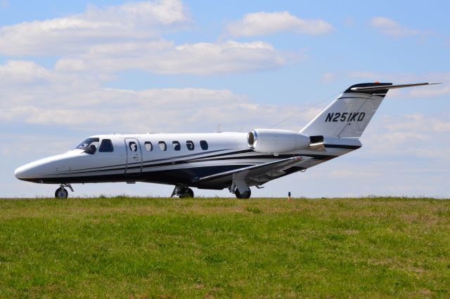 Cessna Citation CJ2+ (N251KD) - BUSINESS AVIATION LLC Taxiing at KCLT - 4/1/21