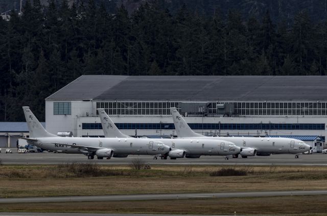 16-8332 — - A row of VP-46 P-8As on the flightline at NAS Whidbey Island yesterday