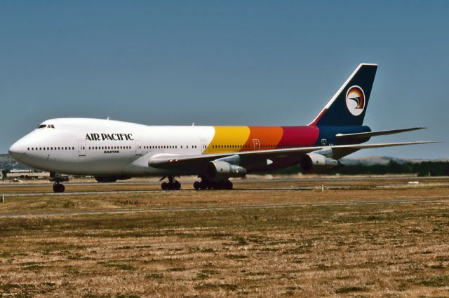 EI-CAI — - AIR PACIFIC (QANTAS) - BOEING 747-123 - REG : EI-CAI (CN 20108/87) - ADELIADE INTERNATIONAL AIRPORT SA. AUSTRALIA - YPAD 1/1/1990