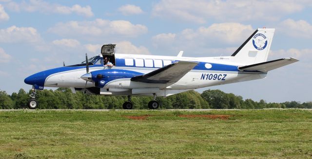 Beechcraft Airliner (N109CZ) - A Freight Runners Express Beechcraft BE99 Freighter taxiing at Pryor Field Regional Airport, Decatur, AL - May 1, 2018.