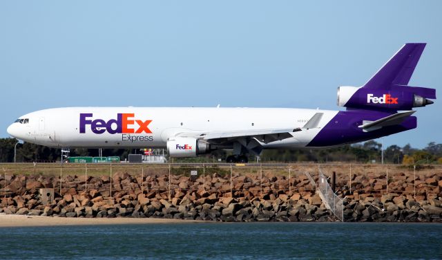 Boeing MD-11 (N585FE) - Arriving on Rwy 34L