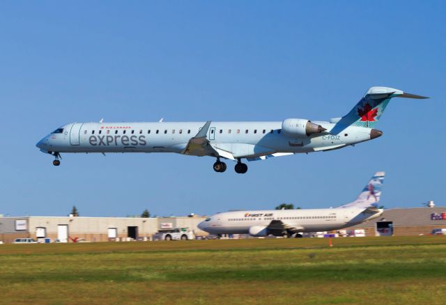 Canadair Regional Jet CRJ-900 (C-FDJZ) - Arriving from Halifax.