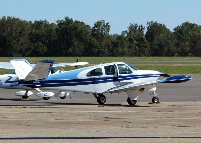 Beechcraft 35 Bonanza (N2GR) - 1961 Beech N35 at Downtown Shreveport.