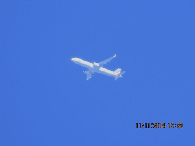 Airbus A321 (N106NN) - American Airlines flight 19 from JFK to LAX over Southeastern Kansas at 36,000 feet.