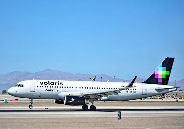 Airbus A320 (XA-VLF) - XA-VLF Volaris 2014 Airbus A320-233(WL) - cn 6321 "Sabrina" - Las Vegas - McCarran International Airport (LAS / KLAS)br /USA - Nevada April 2, 2015br /Photo: Tomás Del Coro