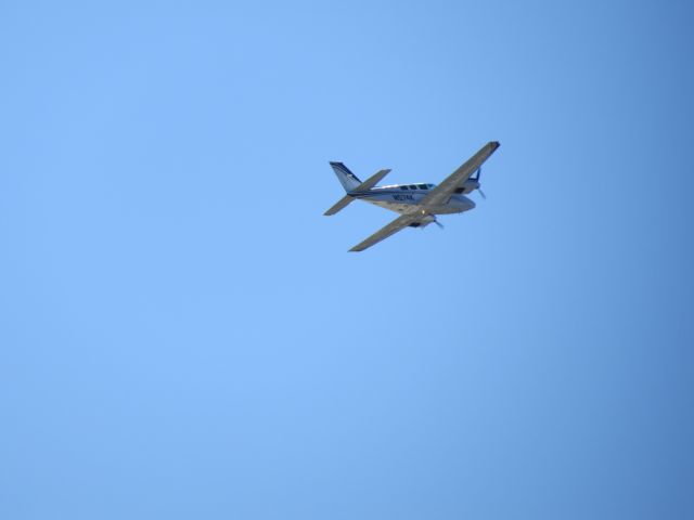 N574K — - Beechcraft Baron taking off runway 23L at KGSO.