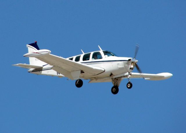 Beechcraft Bonanza (36) (N66JT) - Landing at Shreveports Downtown Airport.