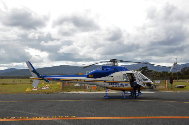 HELIBRAS VH-55 Esquilo (VH-YEU) - McDermott Aviation twin squirrel at Flinders Island, Mar 2020