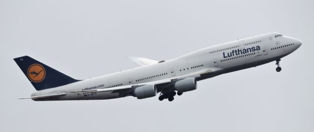 BOEING 747-8 (D-ABYG) - Minutes till landing, spring 2019.