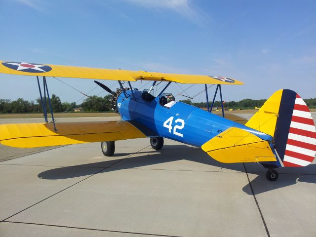 Boeing PT-17 Kaydet — - Made a mistake this was taken at 3JC not KTOP