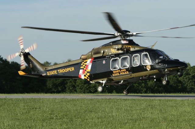 BELL-AGUSTA AB-139 (N381MD) - June 25, 2021 - evening arrival at the base, from Baltimore 