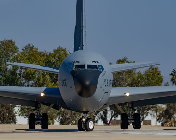 — — - A 18th Air Wing KC-135 based in Kadena AFB, making right turn to line up on 2-9. 