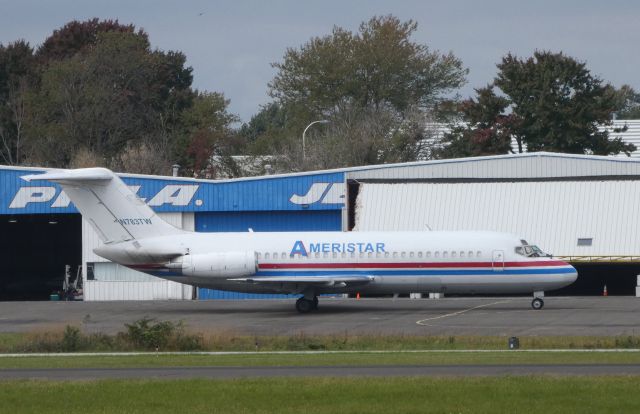 Douglas DC-9-10 (N783TW) - Catching some Tarmac time is this Ameristar 1966 McDonnell-Douglas DC-9-15F Twin Engine Jet Aircraft. Configured for Medium Haul Cargo Delivery to locations that may have short runways. Shown here in the Autumn of 2018.