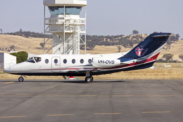 Beechcraft Beechjet (VH-OVS) - AP JETS (VH-OVS) Raytheon Beechjet 400A on the tarmac at Wagga Wagga Airport.