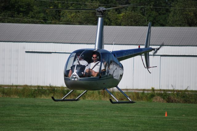 Robinson R-44 (N7187X) - Returning with the last riders of the day at the 63rd Annual NC Apple Festival in Hendersonville, NC - 9/5/09