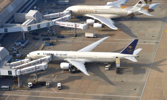 BOEING 777-300ER (HZ-AK25) - Saudi Arabian Airlines Boeing 777-368ER HZ-AK25 in Heathrow 