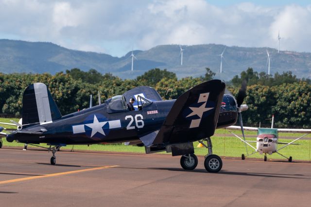 VOUGHT-SIKORSKY V-166 Corsair (VH-NQW) - Engine run