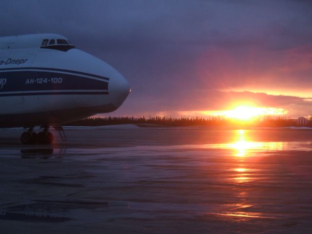 Antonov An-124 Ruslan (RA-82044) - Parked at Irving Aviation FBO Goose airport NL. May4/9