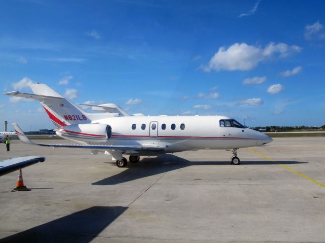 Hawker 800 (N821LB) - A very nice business jet with a stand up cabin. No location as per request of the aircraft owner.