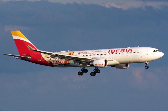 Airbus A330-200 (EC-MJA) - Iberia A330-200 in special Madrid livery arrival to BOS on 7/30/21.