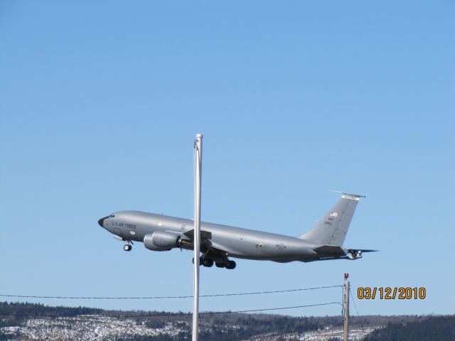 N23513 — - USAF KC-135 taking off from 14 Wing Greenwood NS 12/03/10