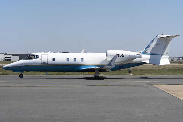 Learjet 60 (N55) - FAA departing Little Rock. March 2013.