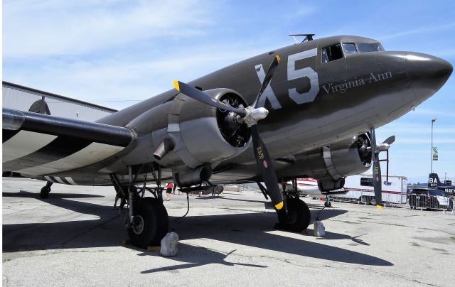 Douglas DC-3 (N62CC) - The "Virginia Ann" 330647 at Chino Air Show -2018