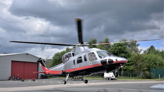 Embraer 170/175 (G-PACO) - Departing City Heliport (Manchester Barton) to the Isle of Man