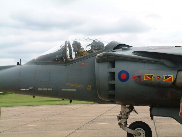 Boeing Harrier — - RAF Harrier parking at Duxford on the Friday (7 September 2001) preceeding the airshow on the following two days