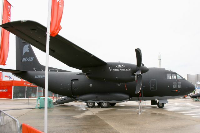 ALENIA Spartan (C-27J) (N359PL) - Finmeccanica Alenia C-27J Spartan, Stativ Display, Paris-Le Bourget Airport (LFPB-LBG) Air show 2013. This C-27J is owned by Global Military Systems, a consortium comprised of L-3 Integrated Systems and Alenia North America.