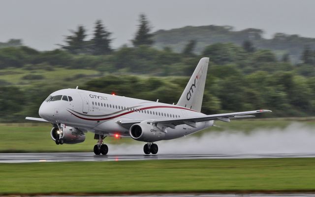 Sukhoi Superjet 100 (EI-FWA) - cityjet ssj100-95b ei-fwa dep shannon 19/6/16.