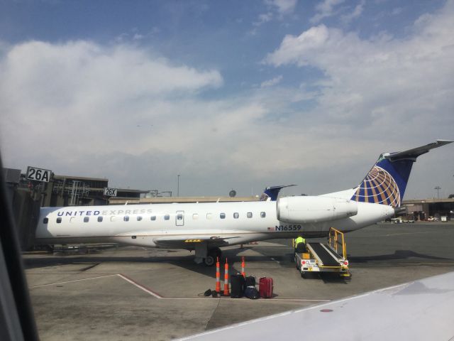 Embraer ERJ-145 (N16559) - At the gate in Newark