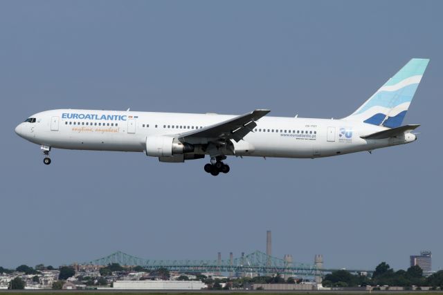 BOEING 767-300 (CS-TST) - EuroAtlantic, operating for Azores Airlines, arriving from Porto Francisco de Sa Carneiro Airport, Porto, Portugal