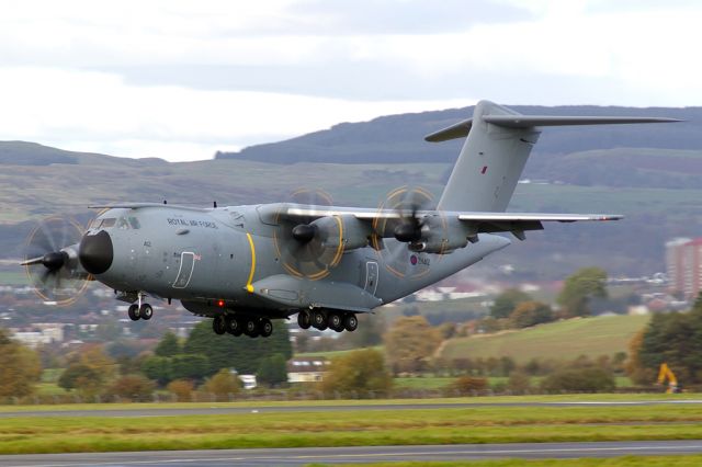 AIRBUS A-400M Atlas (MBB412) - On a training sortie, and about to do a touch-and-go.