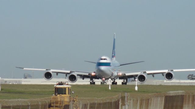 Boeing 747-200 (B-LJH) - Boeing 747-867F CX22 MEL-HKG Tue 4 Sep 2012 Melbourne Tullamarine - RWY 34 On the way.