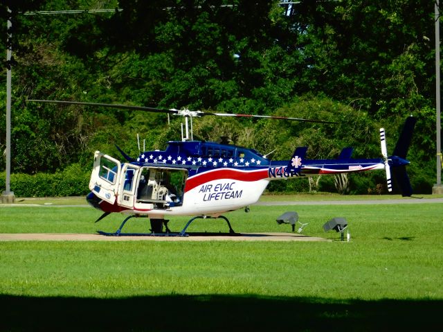 Bell JetRanger (N48AE) - Air Evac Lifeteam visiting Bolivar Medical Center