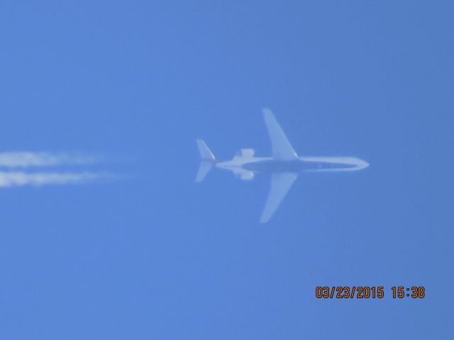 Canadair Regional Jet CRJ-700 (N708EV) - Express Jet flight 4981 from DTW to OKC over Southeastern Kansas at 36,000 feet.