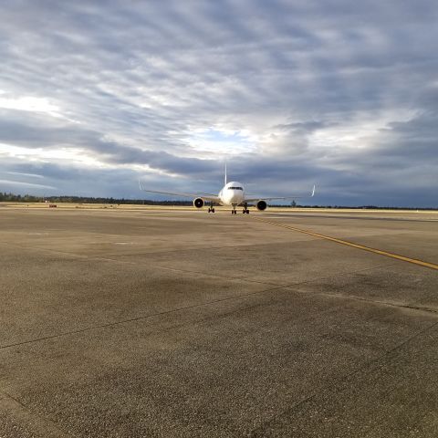 BOEING 767-300 (D-ABOU) - Clean ramp, nice sky makes the plane look like an RC, until it gets closer